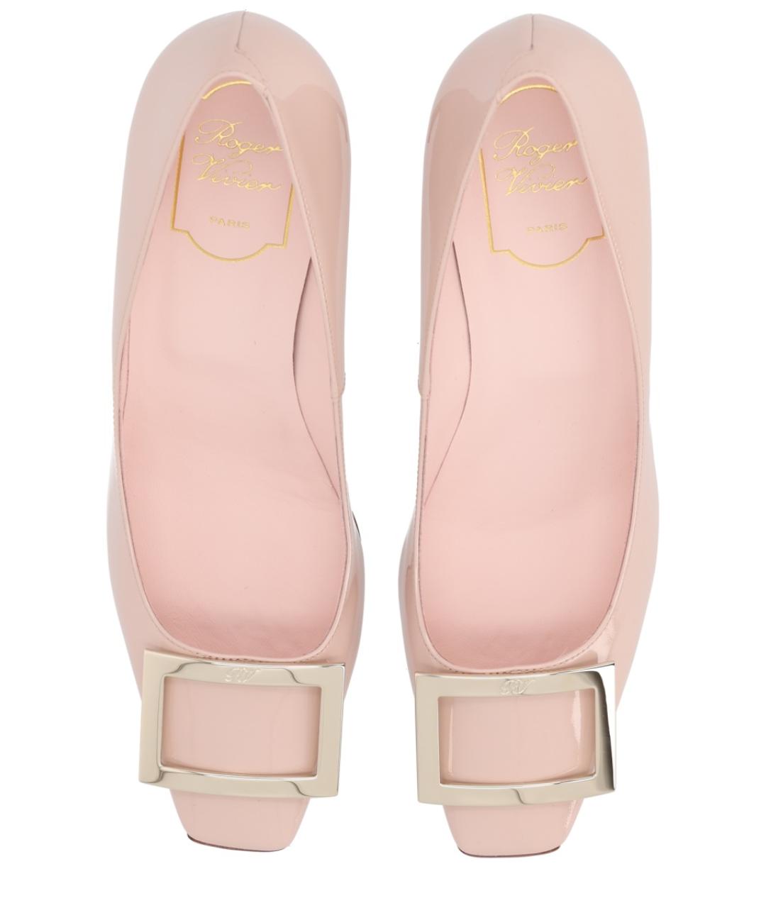 ROGER VIVIER Розовые кожаные туфли, фото 5