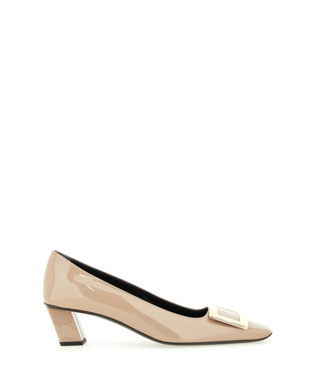 ROGER VIVIER Бежевые кожаные туфли, фото 1