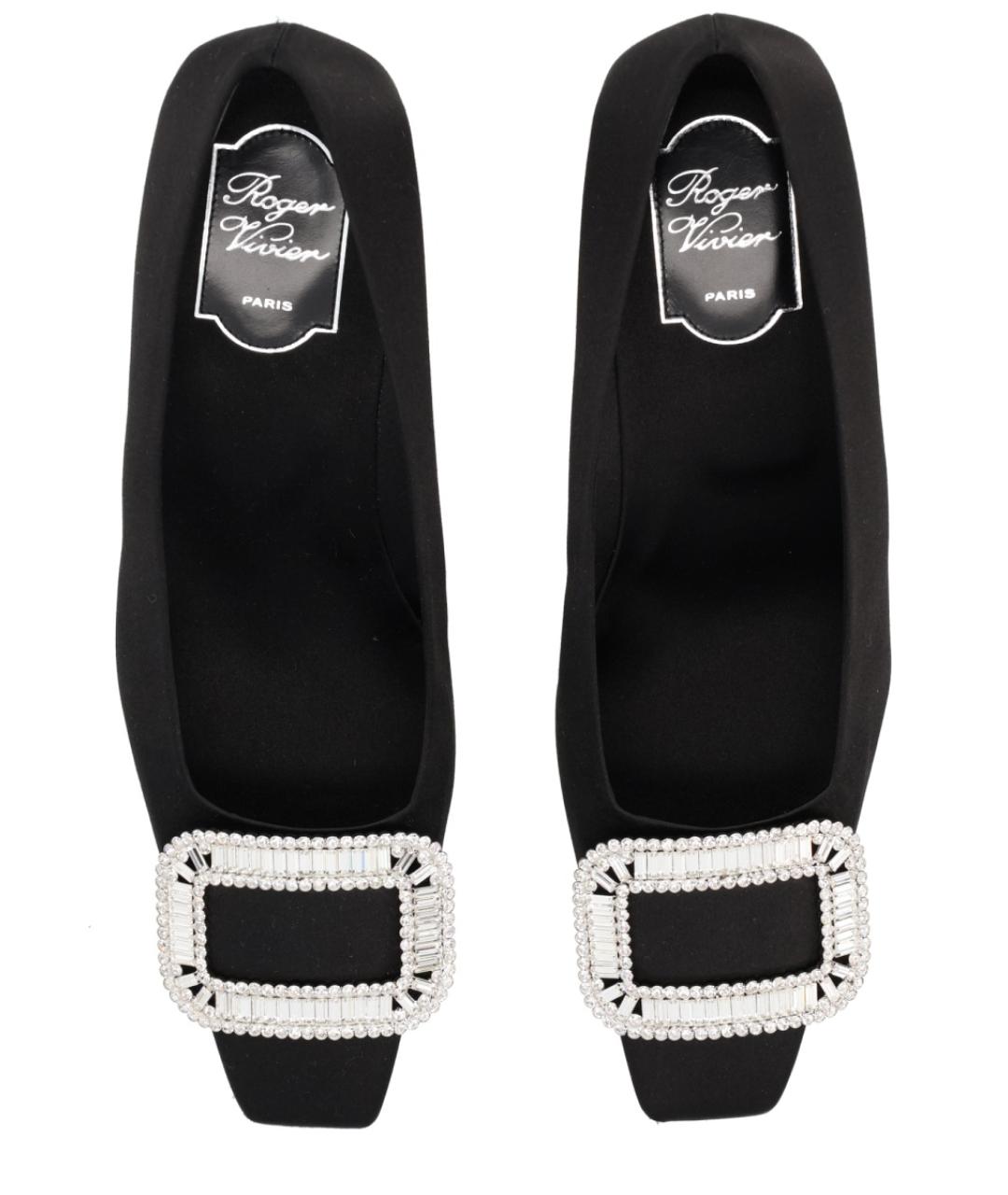 ROGER VIVIER Черные текстильные туфли, фото 5