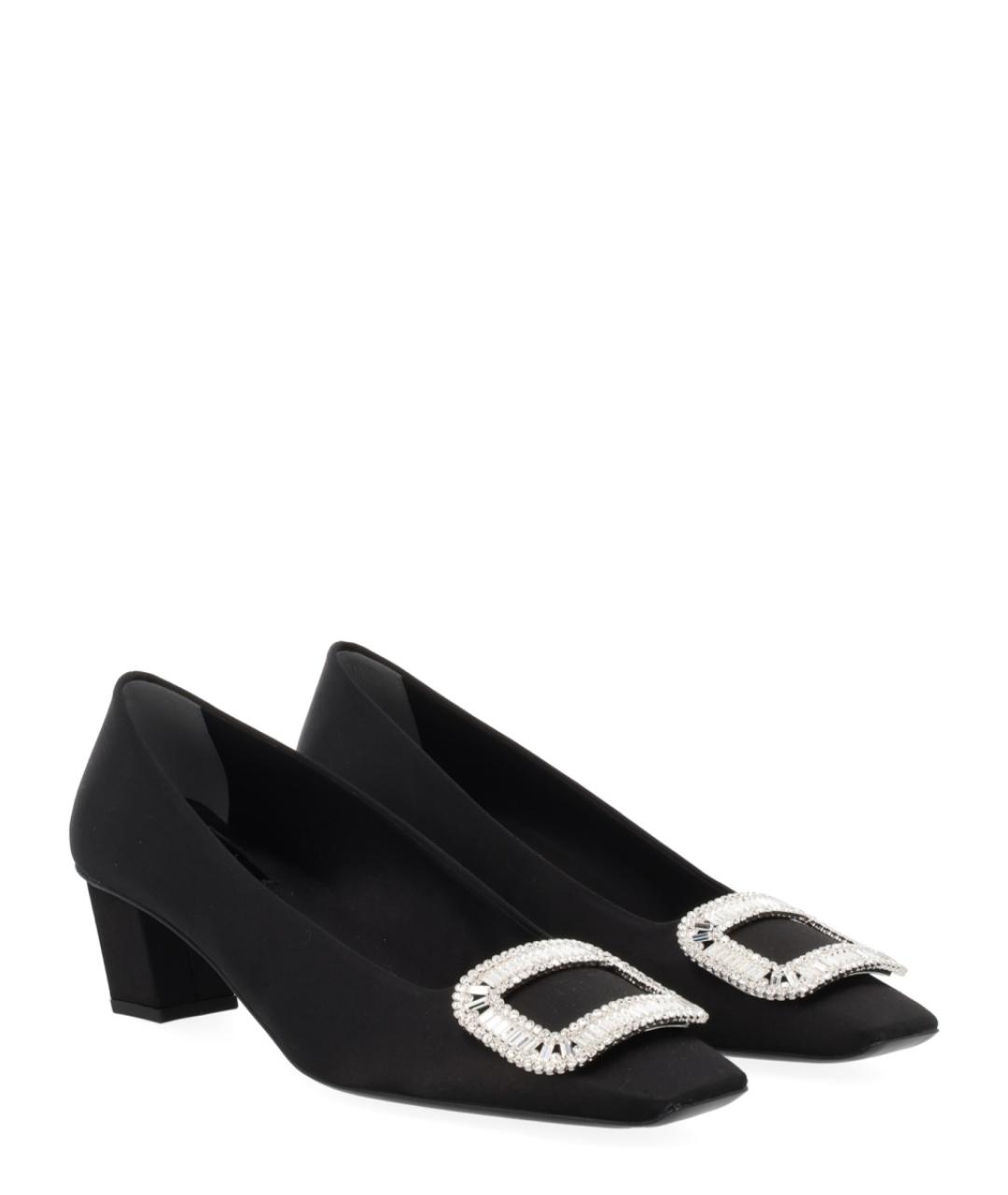 ROGER VIVIER Черные текстильные туфли, фото 2