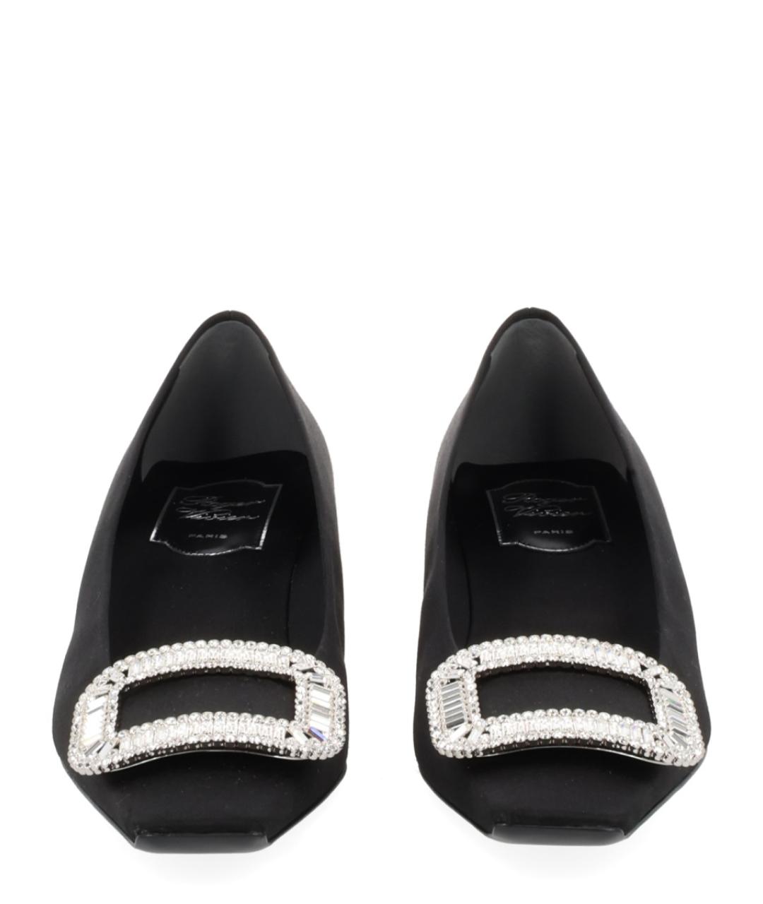 ROGER VIVIER Черные текстильные туфли, фото 3