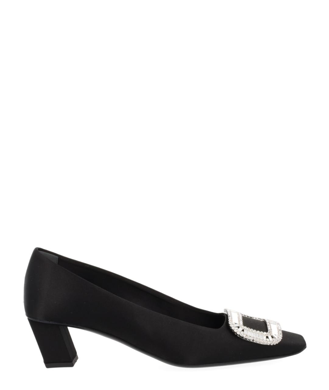 ROGER VIVIER Черные текстильные туфли, фото 1