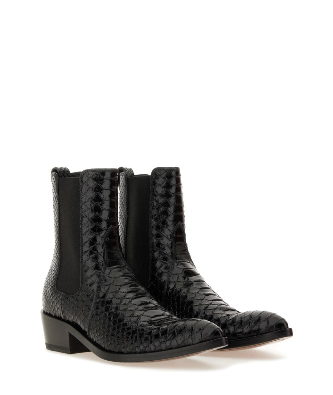 TOM FORD Черные кожаные ботинки, фото 2