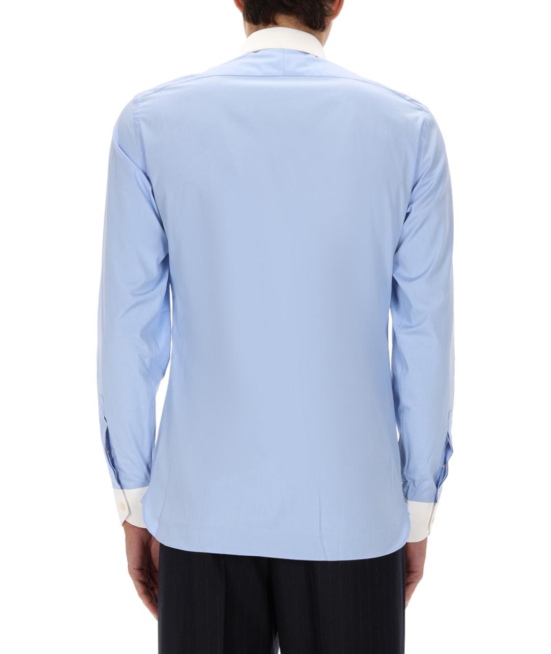 TOM FORD Синяя хлопковая кэжуал рубашка, фото 4