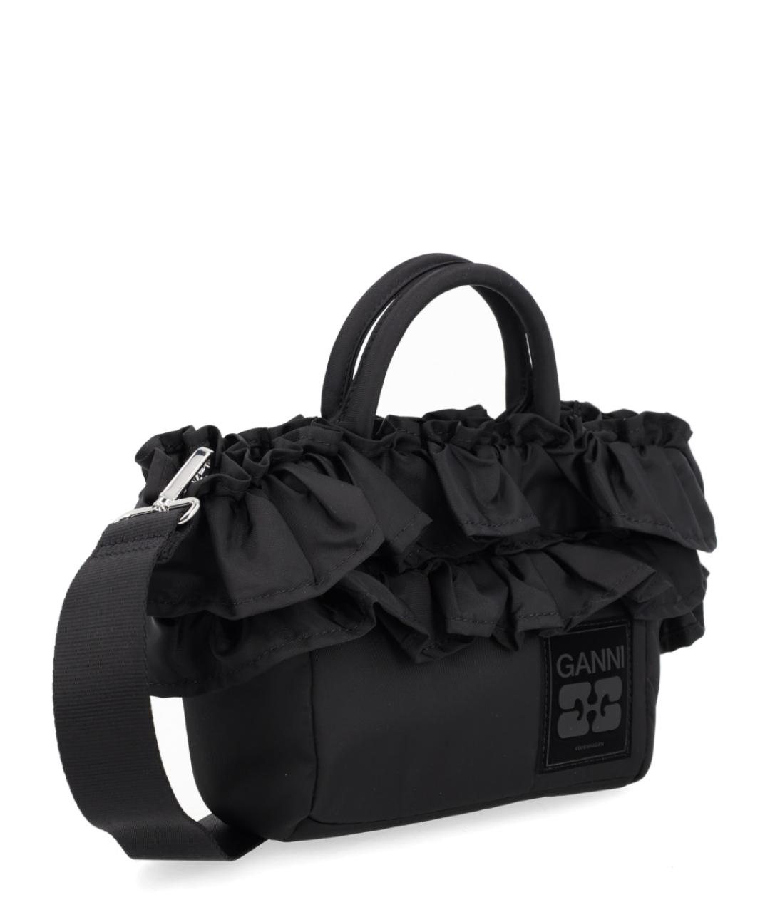 GANNI Черная сумка тоут, фото 2