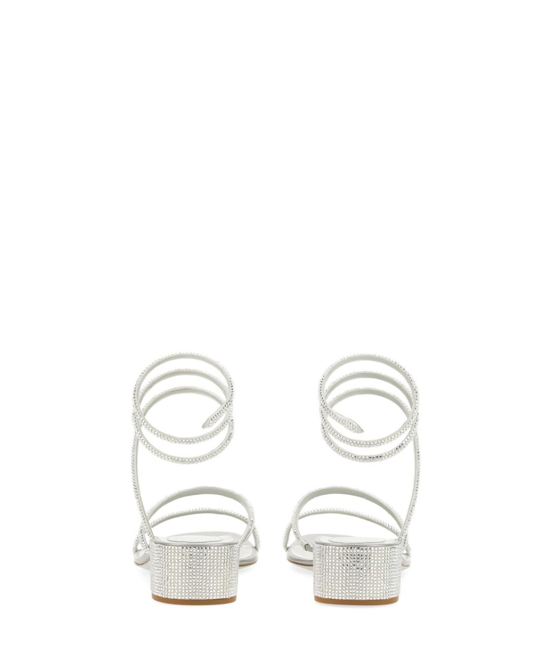 RENE CAOVILLA Серебряные босоножки, фото 4