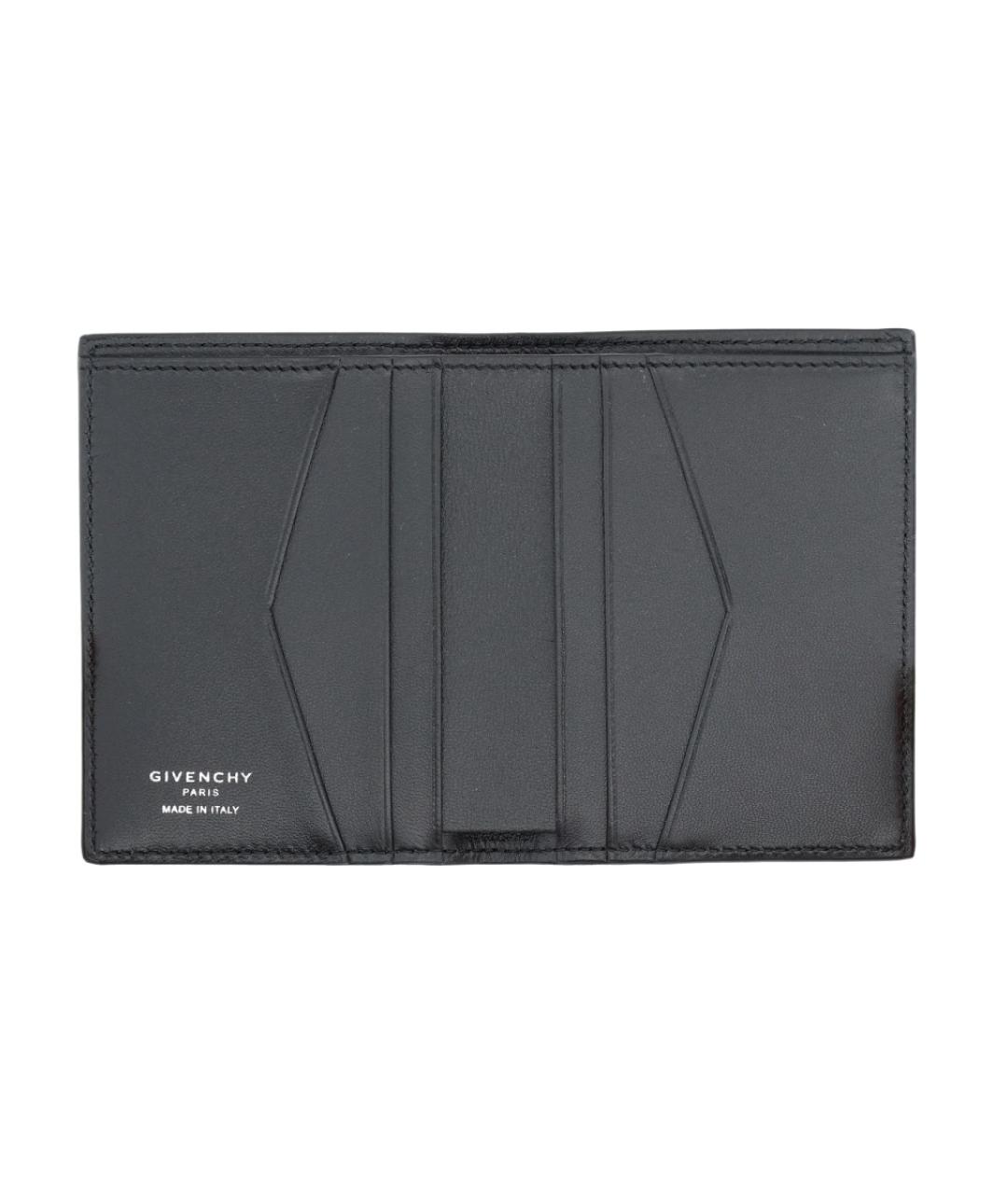 GIVENCHY Черный кожаный кошелек, фото 3