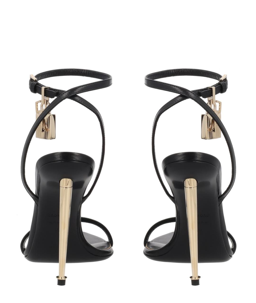 TOM FORD Черные кожаные туфли, фото 4