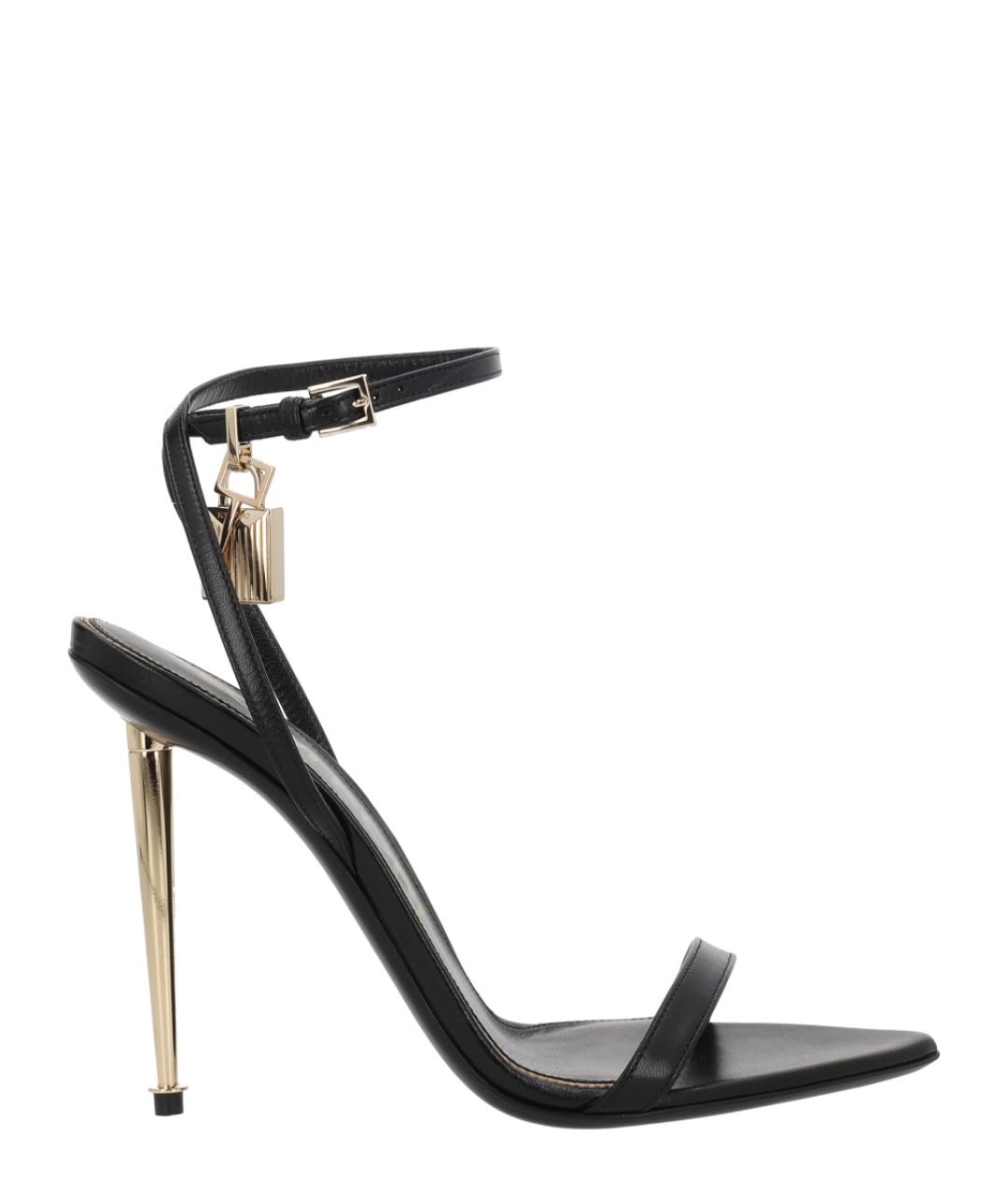 TOM FORD Черные кожаные туфли, фото 1