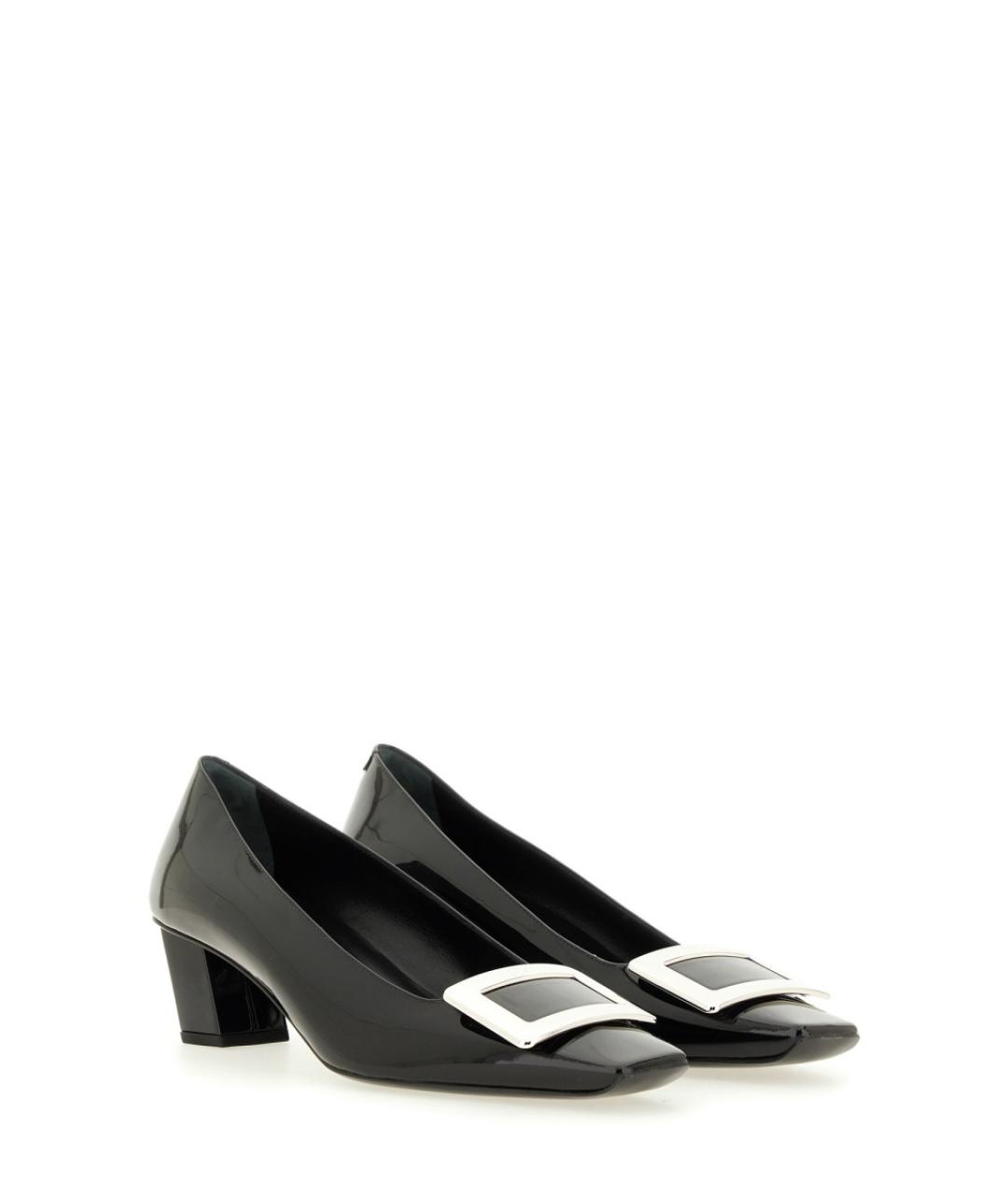 ROGER VIVIER Черные кожаные туфли, фото 2