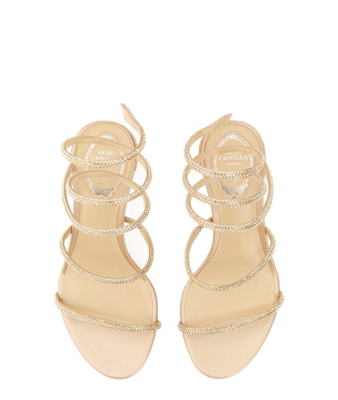 RENE CAOVILLA Золотые туфли, фото 4