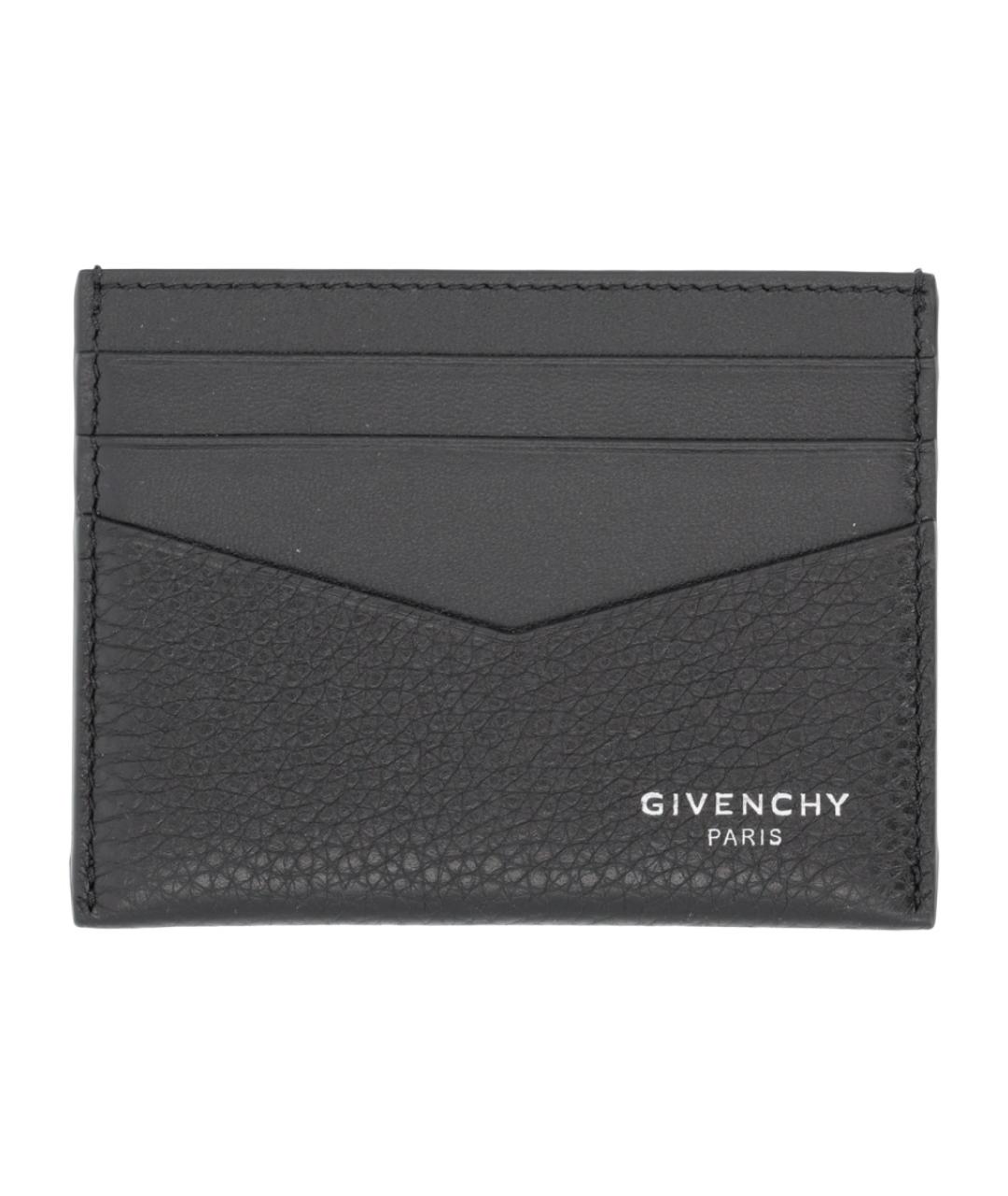 GIVENCHY Черный кожаный кошелек, фото 1