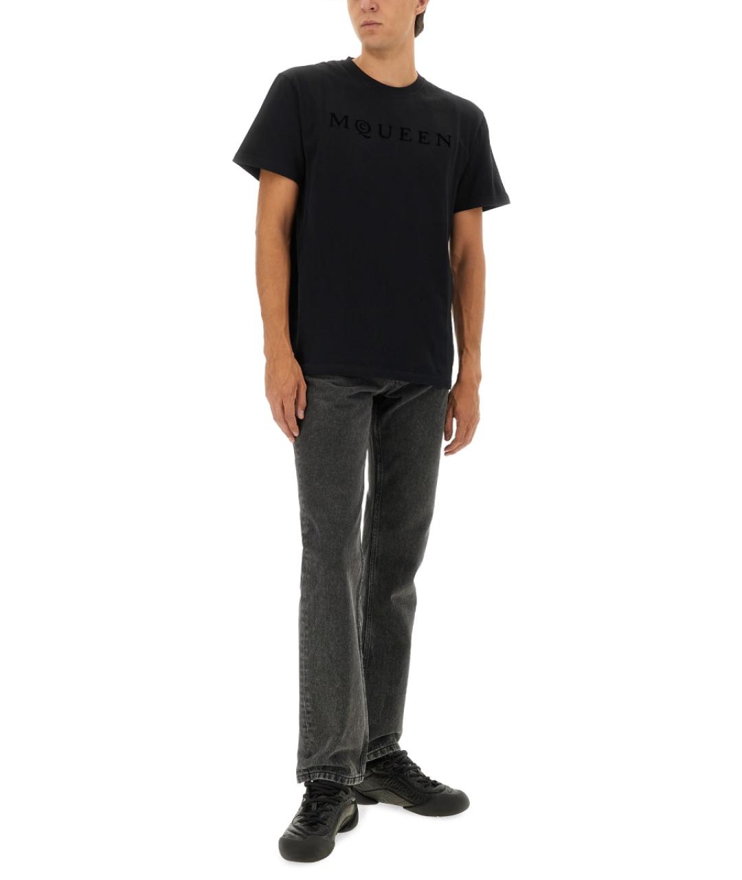 ALEXANDER MCQUEEN Черная футболка, фото 3