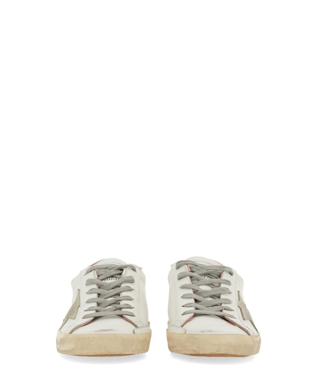 GOLDEN GOOSE DELUXE BRAND Белые кожаные кроссовки, фото 4