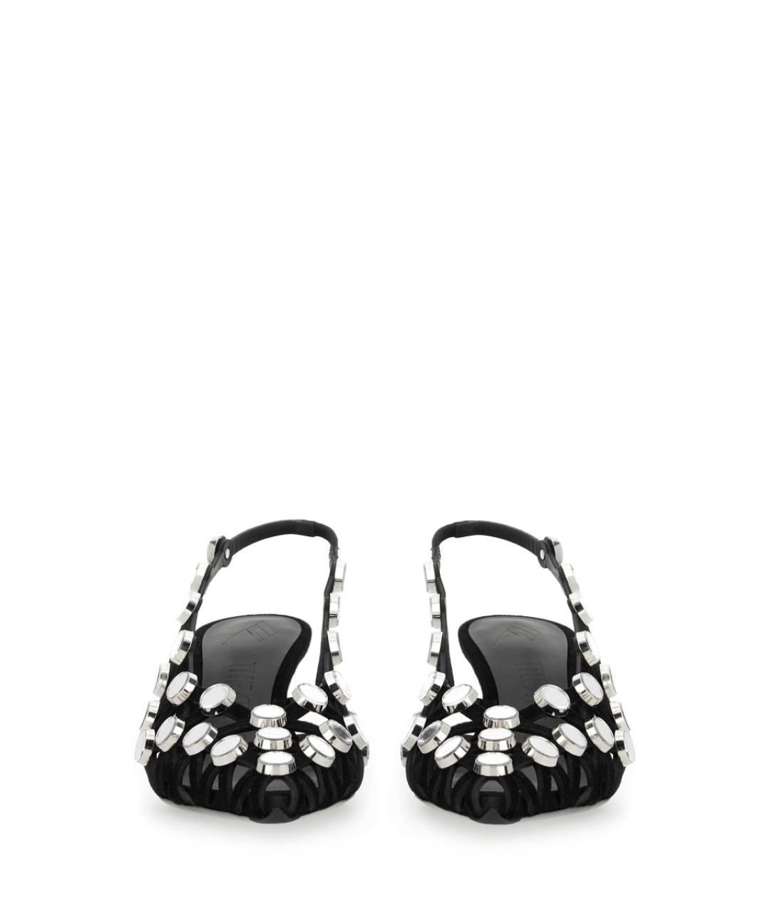 THE ATTICO Черные кожаные туфли, фото 4