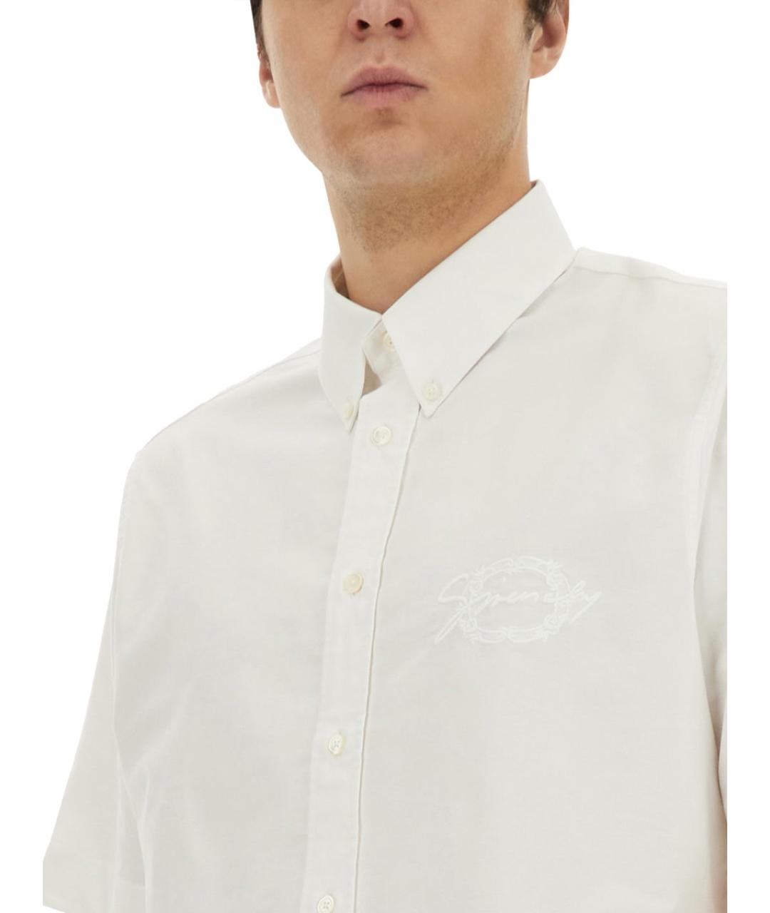 GIVENCHY Белая хлопковая кэжуал рубашка, фото 5