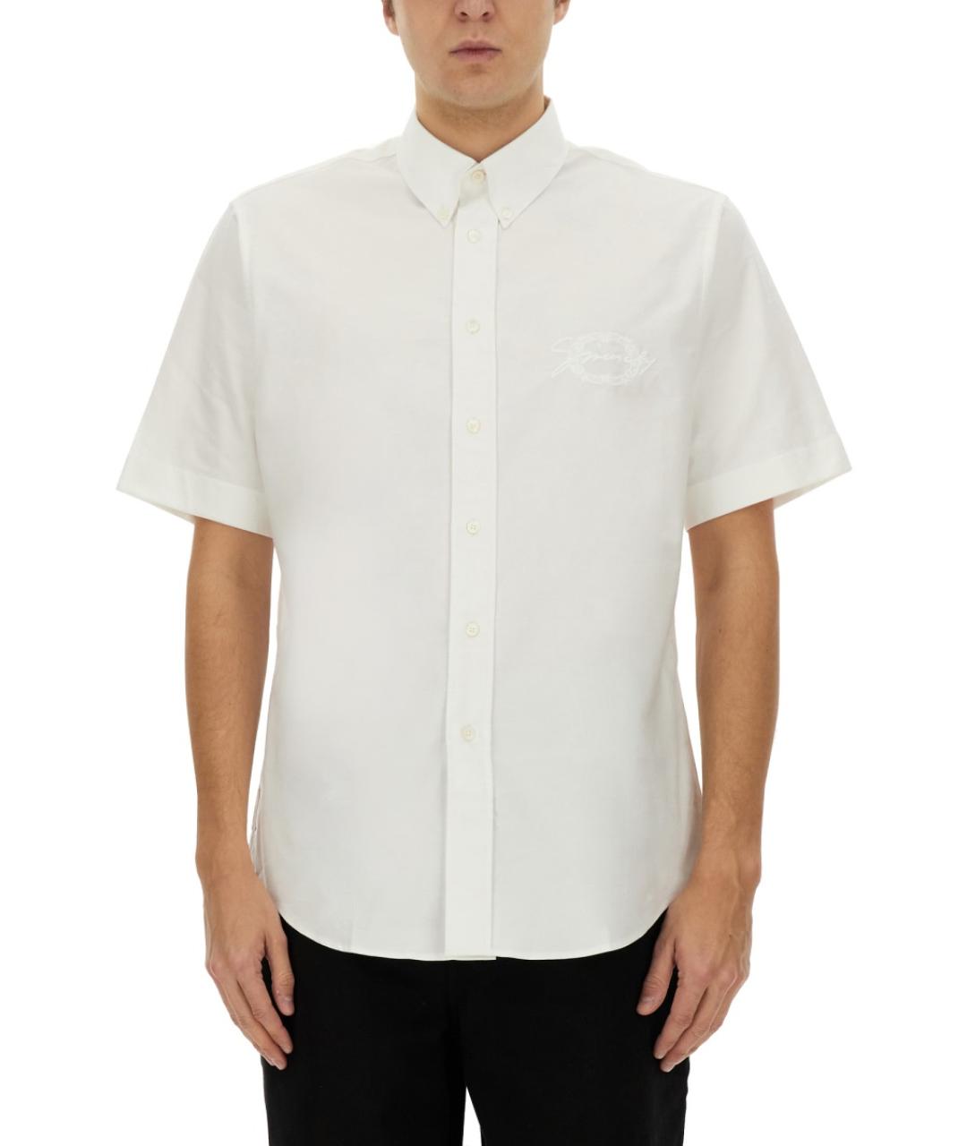 GIVENCHY Белая хлопковая кэжуал рубашка, фото 2