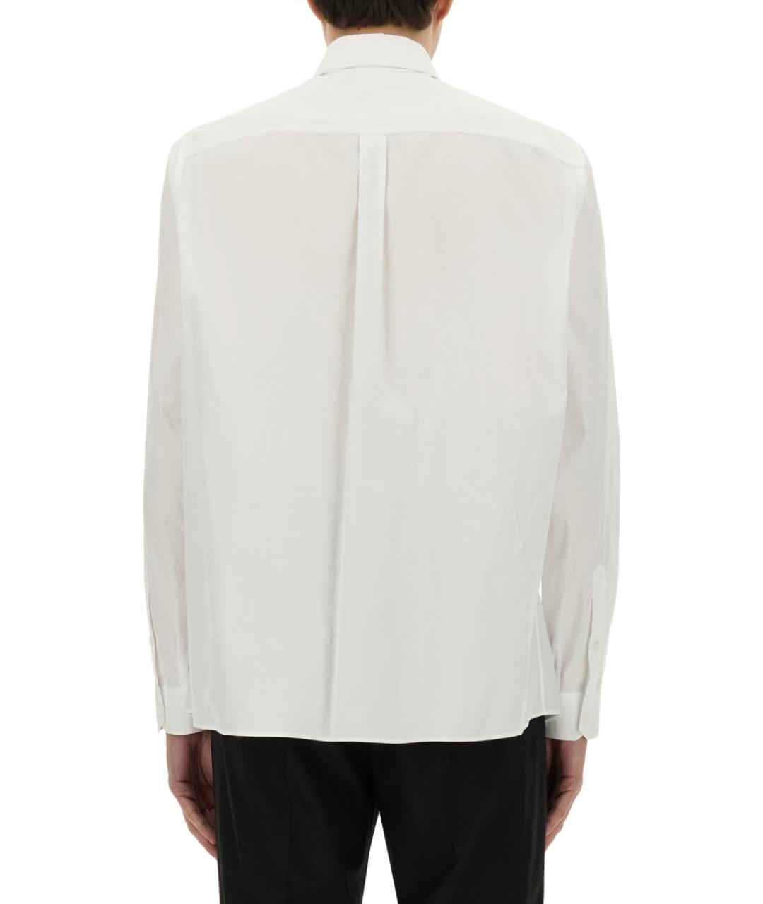 DOLCE&GABBANA Белая хлопковая кэжуал рубашка, фото 4