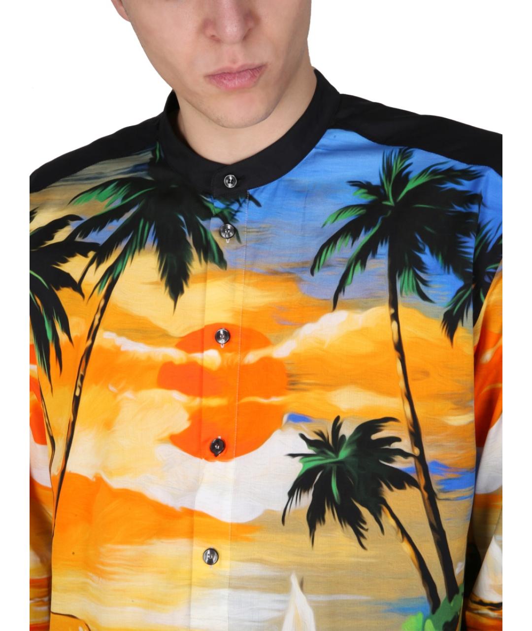 DOLCE&GABBANA Мульти хлопковая кэжуал рубашка, фото 5