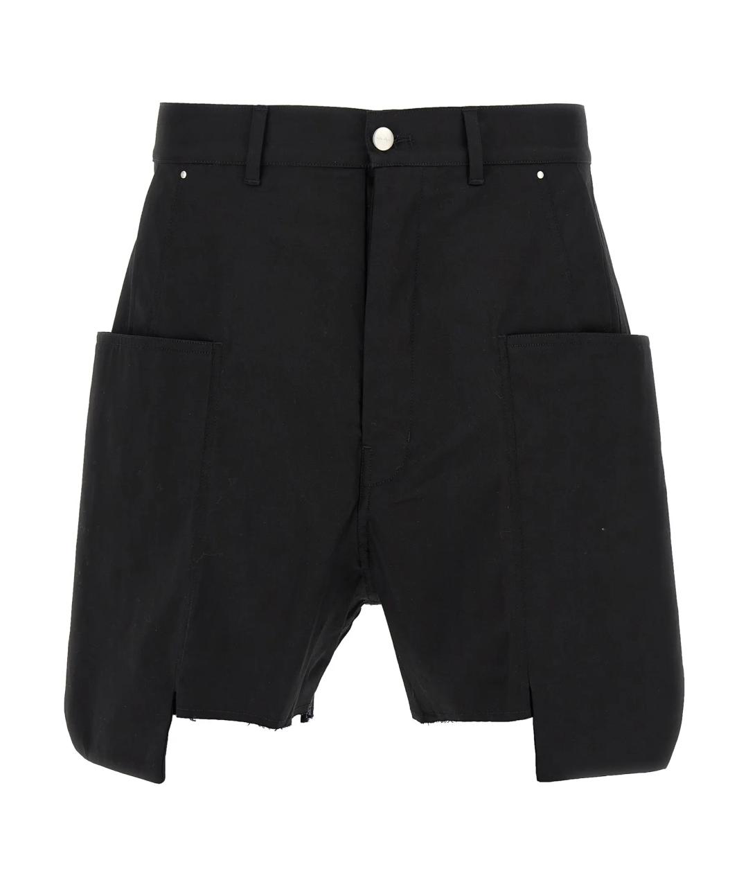 RICK OWENS DRKSHDW Черные хлопковые шорты, фото 1