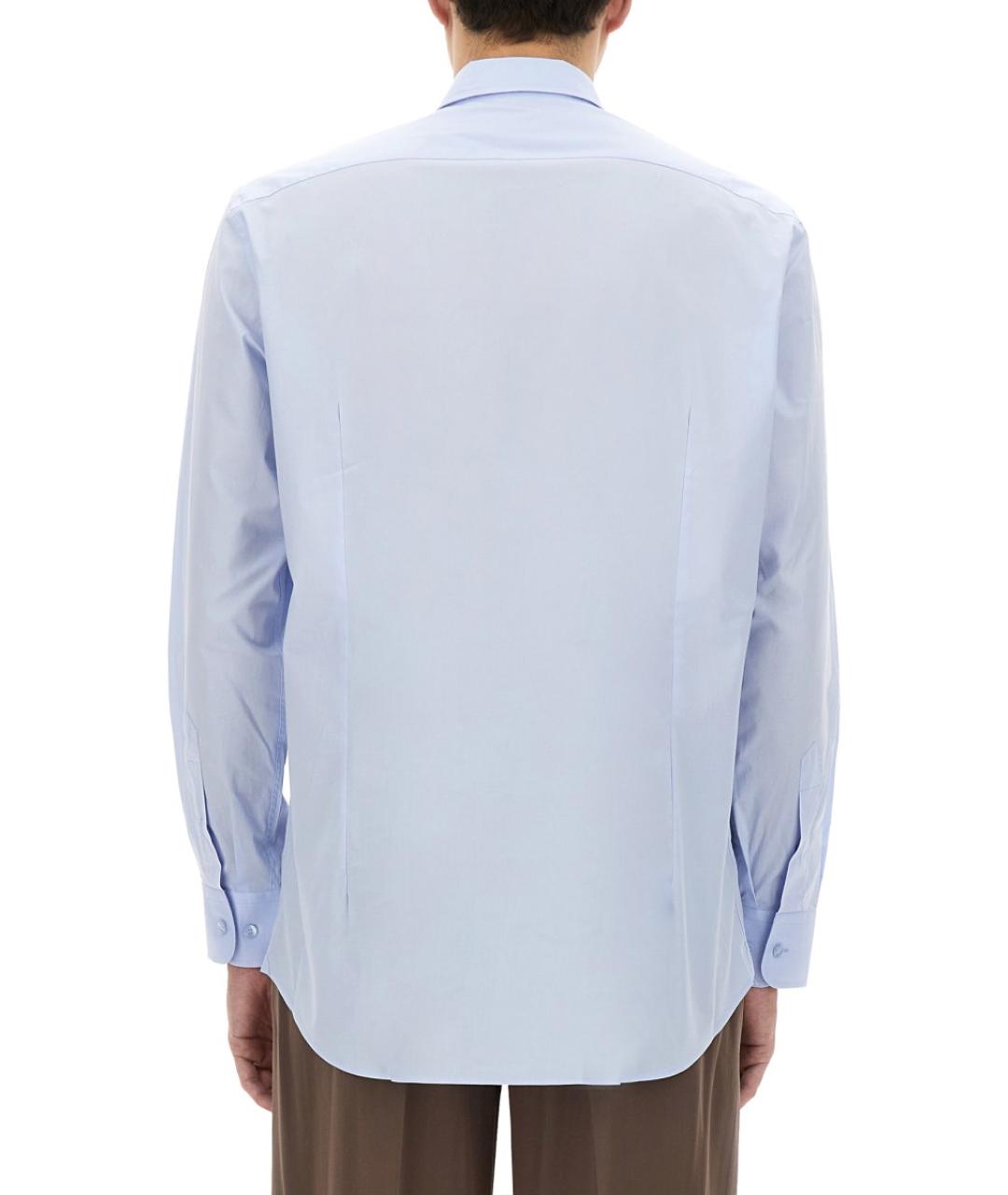 ETRO Голубая хлопковая кэжуал рубашка, фото 4