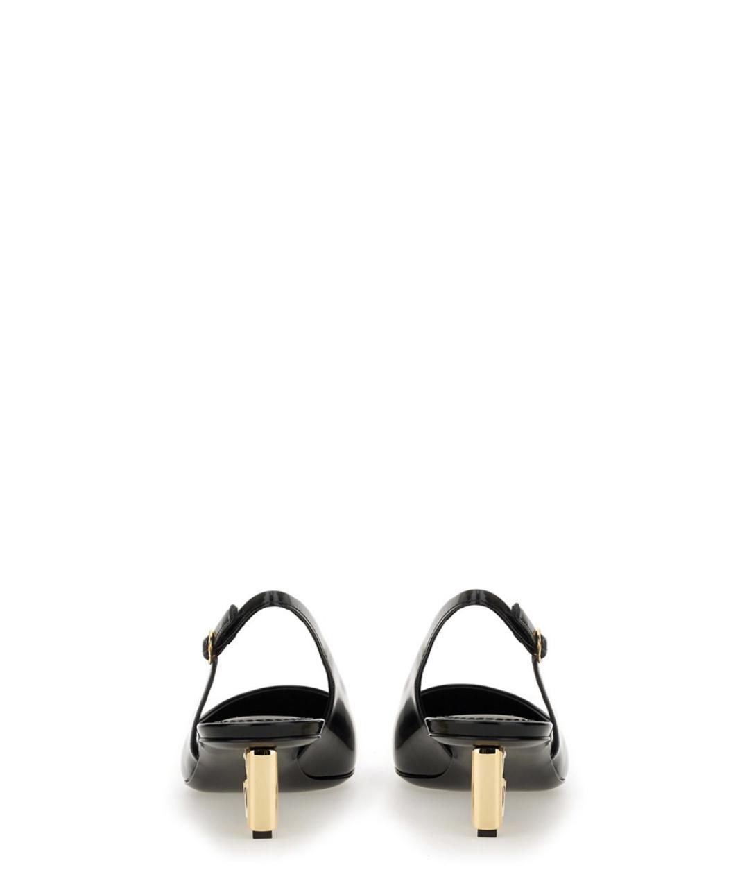 DOLCE&GABBANA Черные кожаные туфли, фото 3