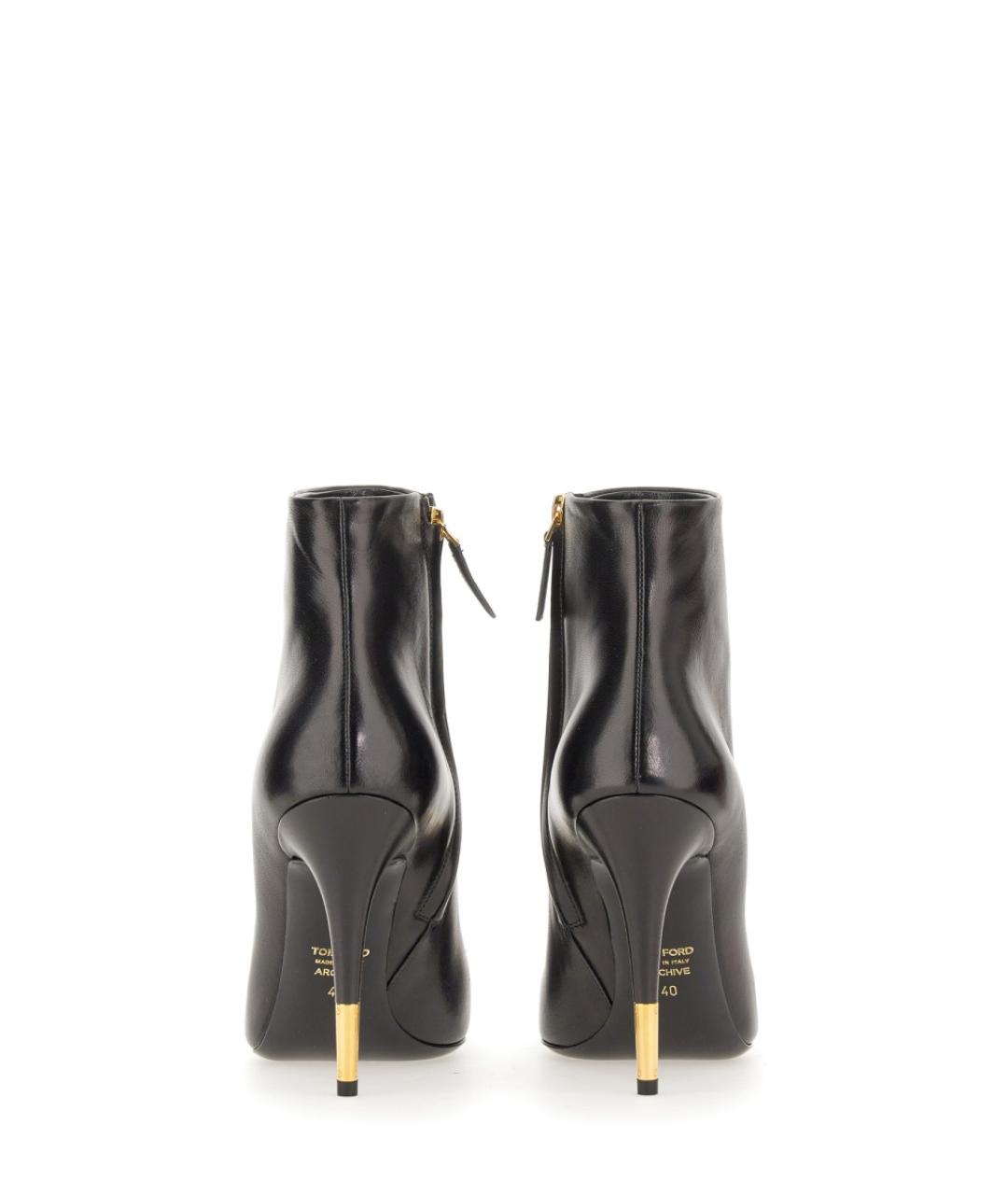 TOM FORD Черные кожаные ботинки, фото 3