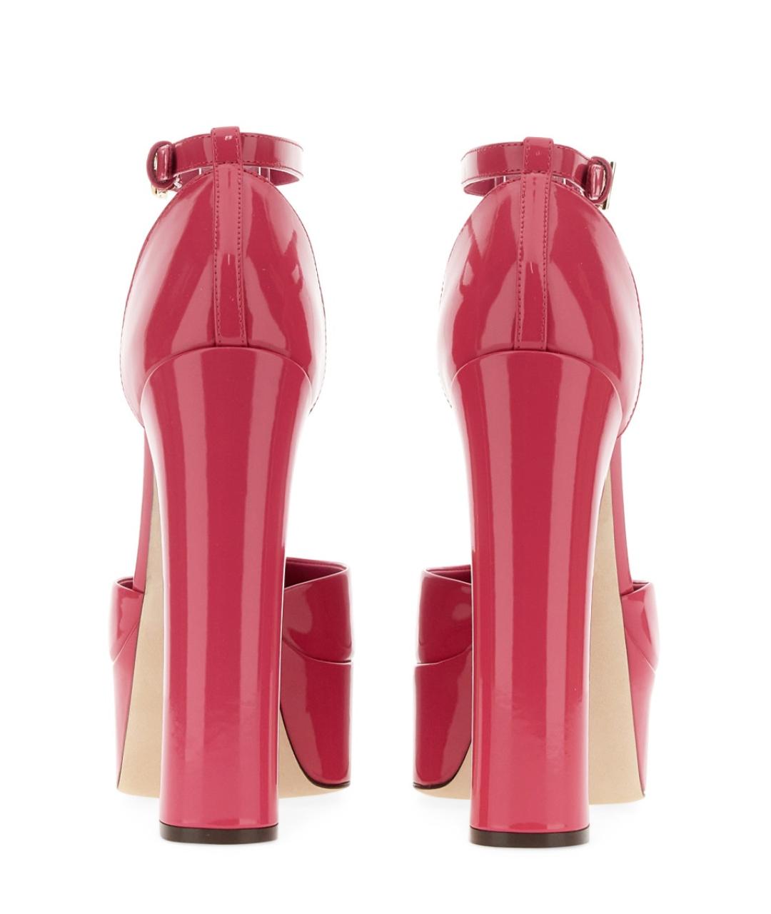 DOLCE&GABBANA Розовые кожаные туфли, фото 3