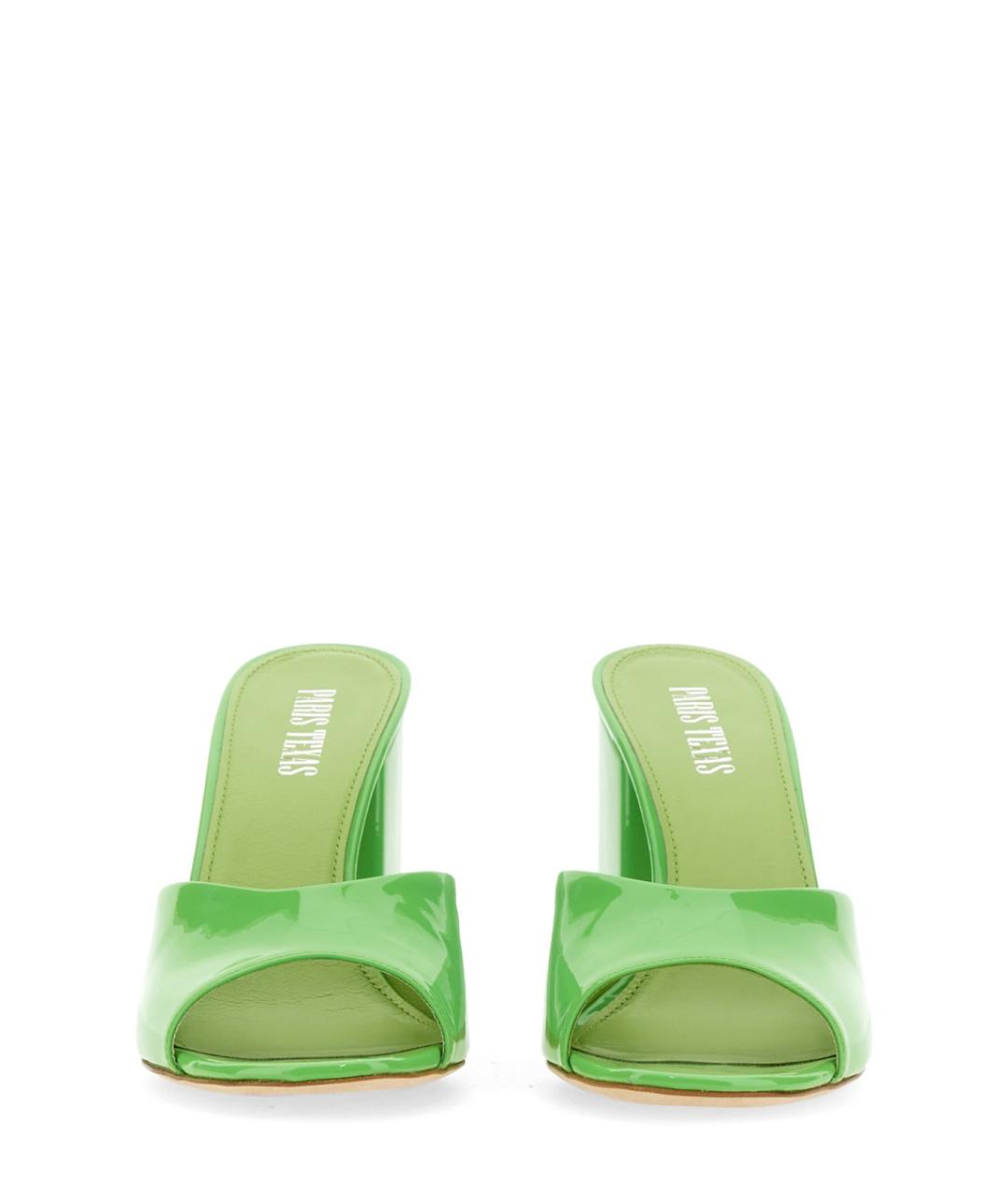 PARIS TEXAS Зеленые кожаные туфли, фото 3