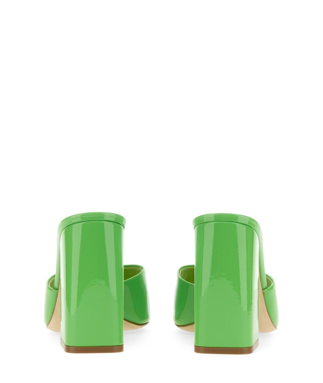 PARIS TEXAS Зеленые кожаные туфли, фото 4