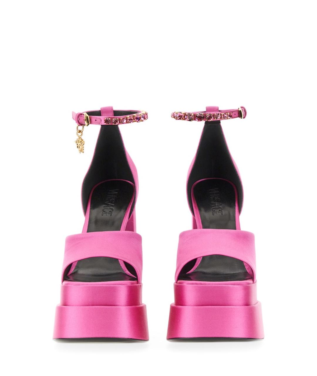 VERSACE Розовые синтетические туфли, фото 2