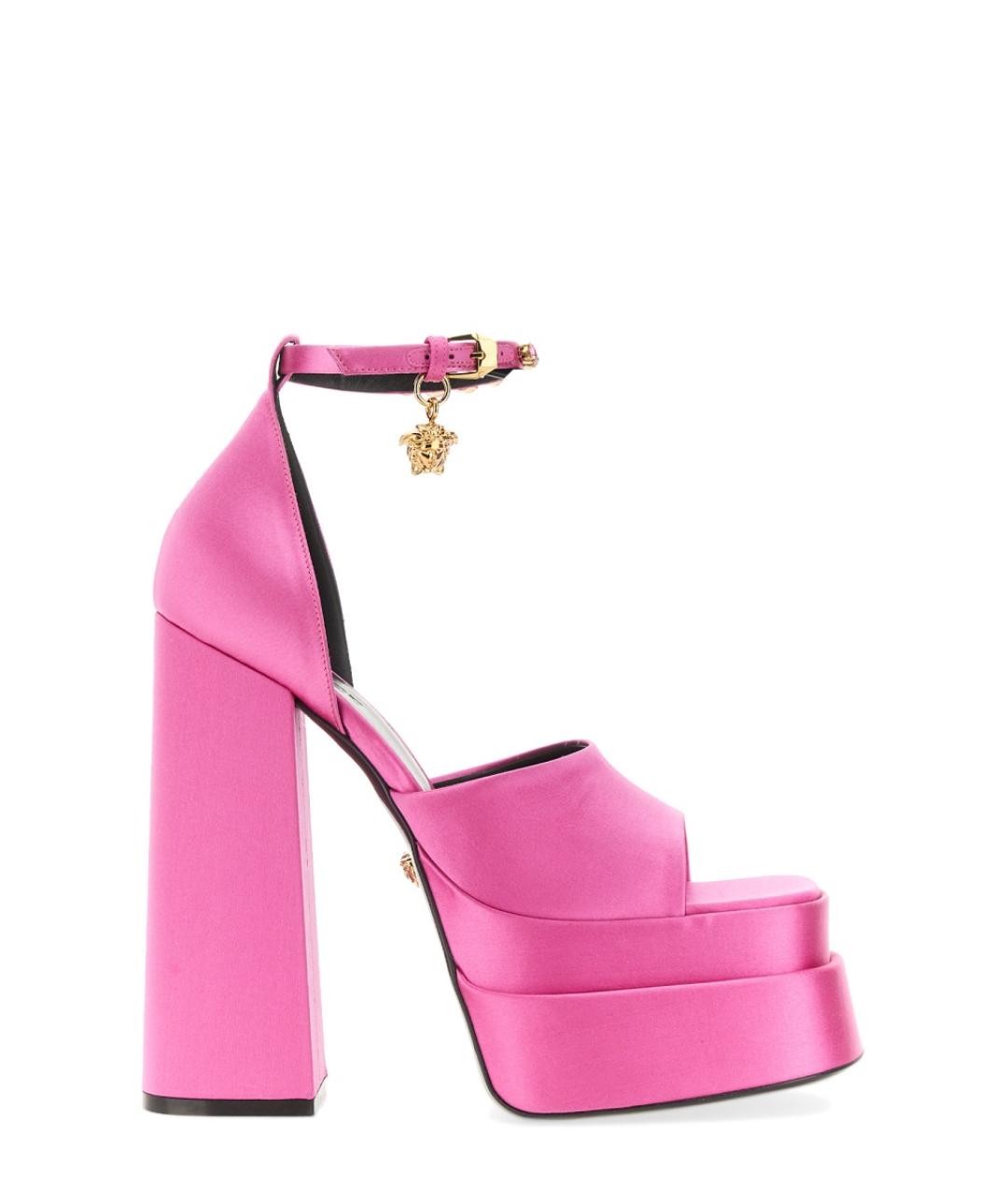 VERSACE Розовые синтетические туфли, фото 1