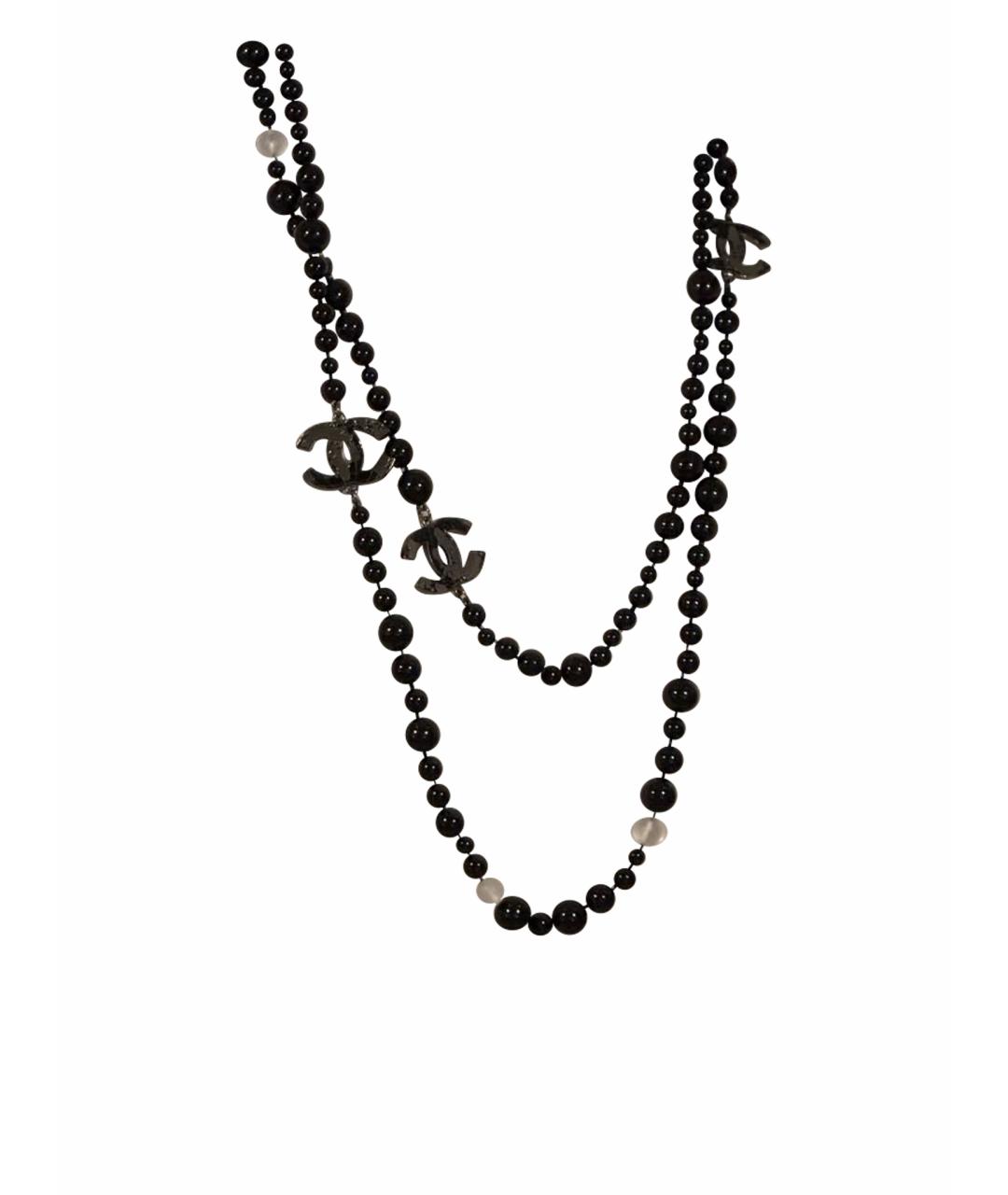 CHANEL Черное колье, фото 1