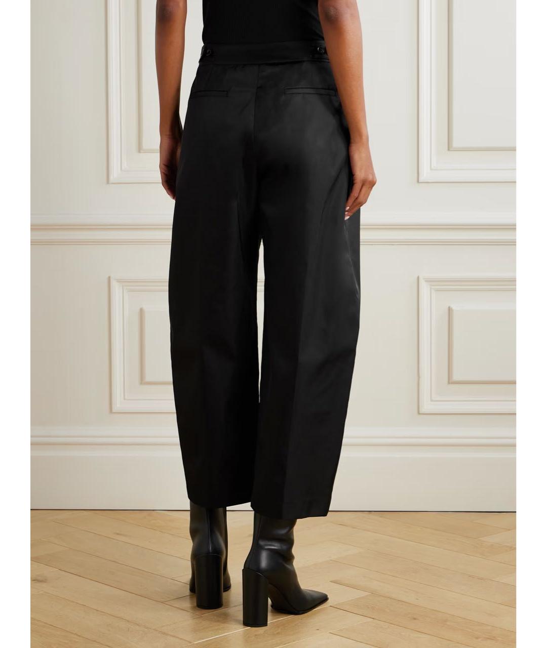 ALAIA Черные полиамидовые прямые брюки, фото 3