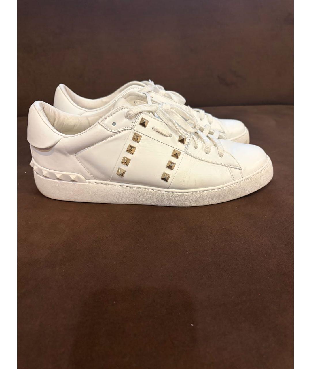 VALENTINO Белые кожаные кроссовки, фото 5