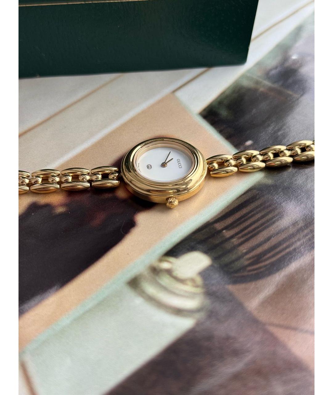 GUCCI Золотые позолоченные часы, фото 7