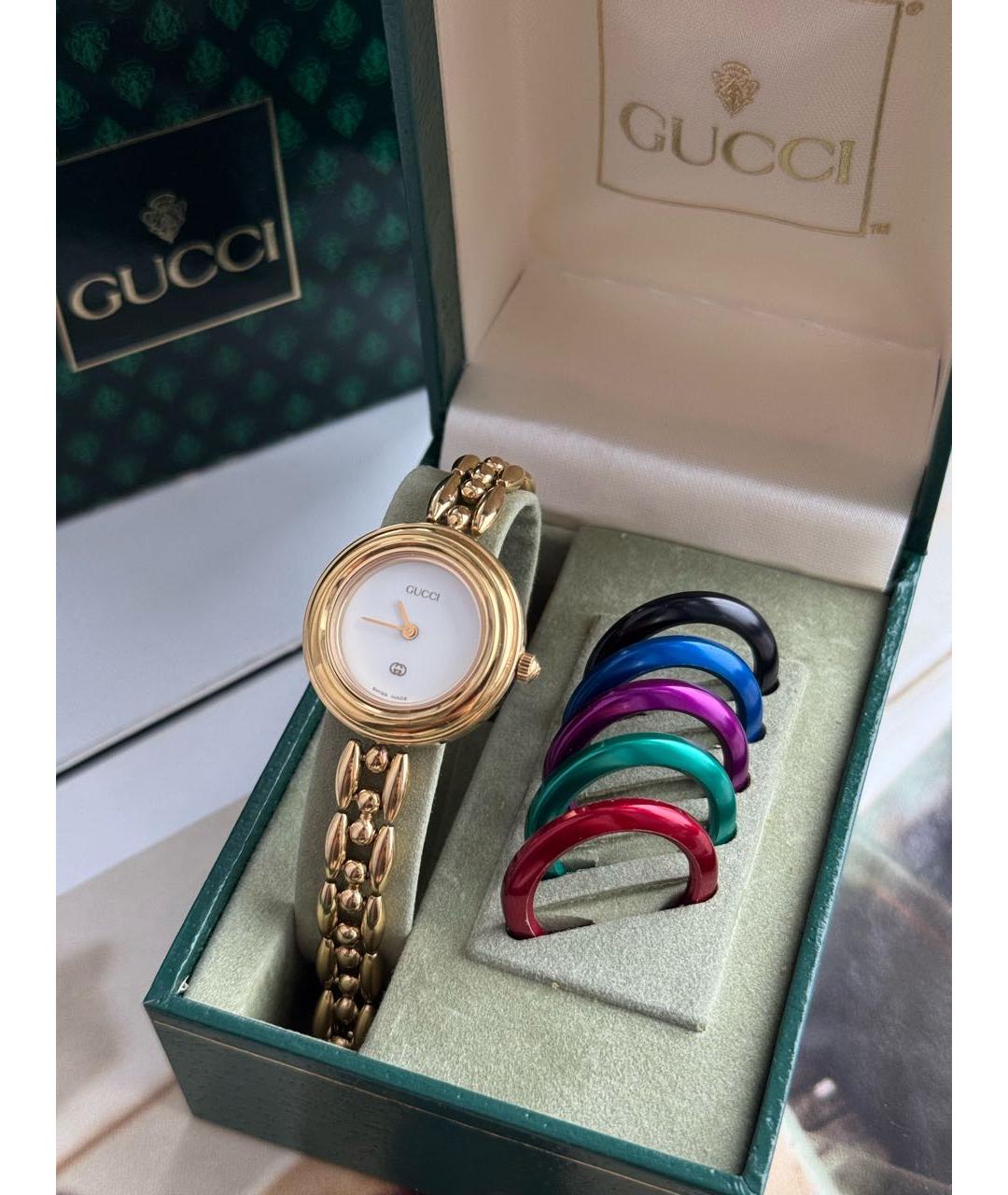 GUCCI Золотые позолоченные часы, фото 2