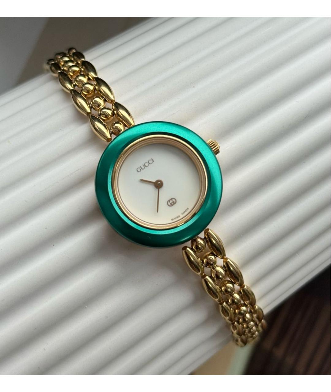 GUCCI Золотые позолоченные часы, фото 8
