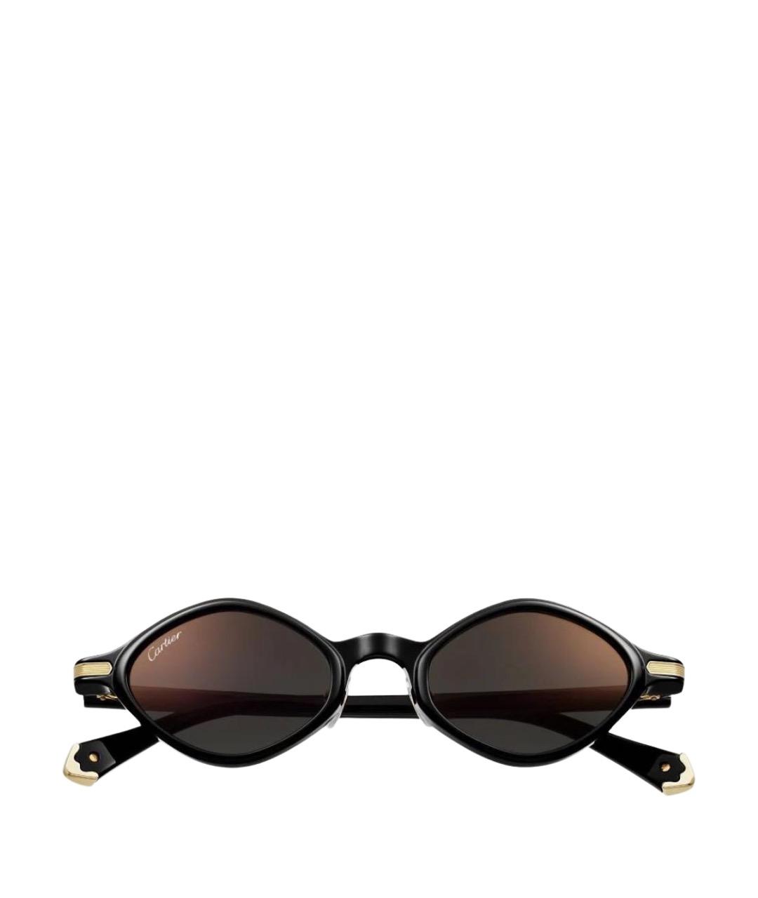 CARTIER Черные пластиковые солнцезащитные очки, фото 1