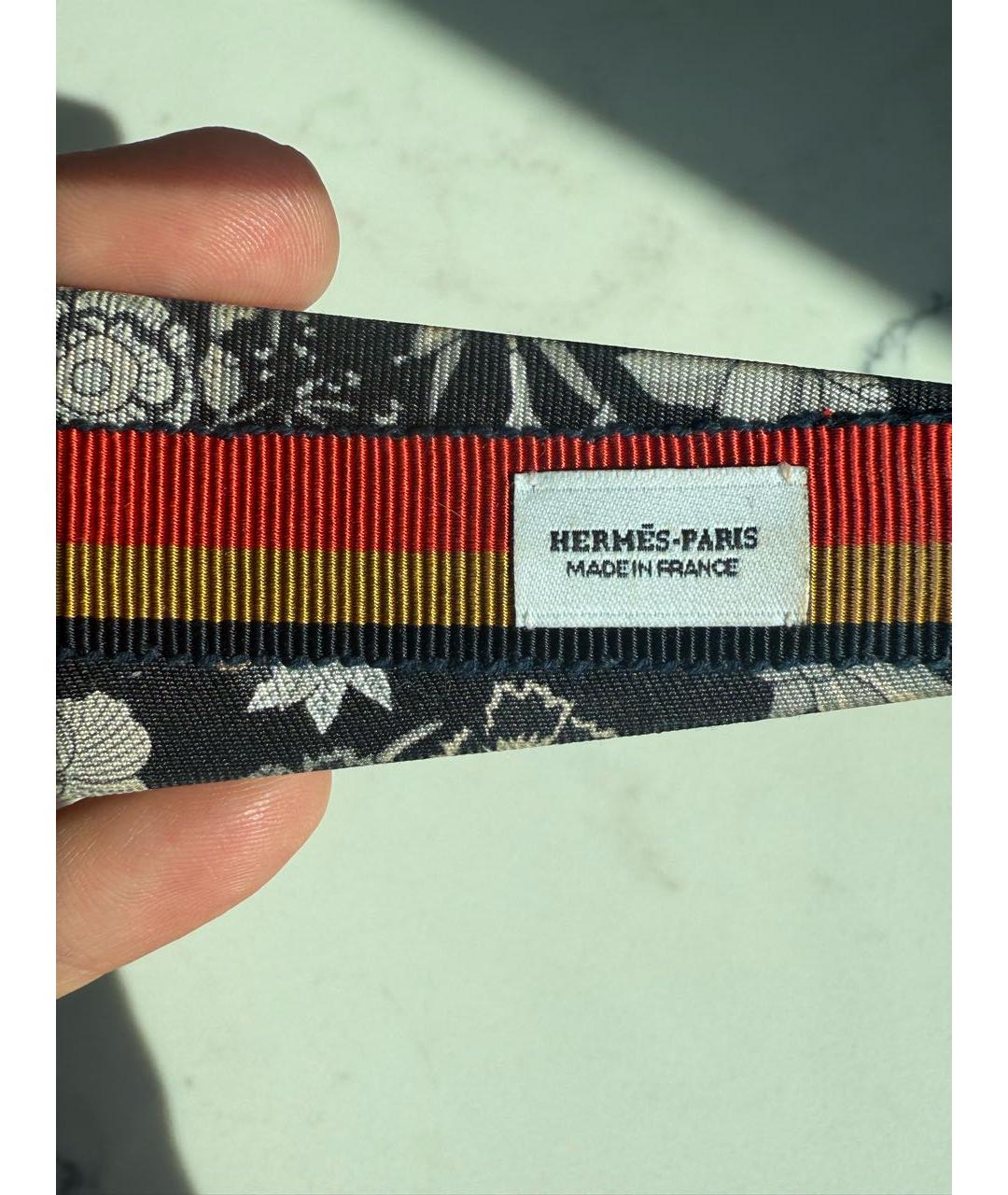HERMES Темно-синий ободок, фото 3