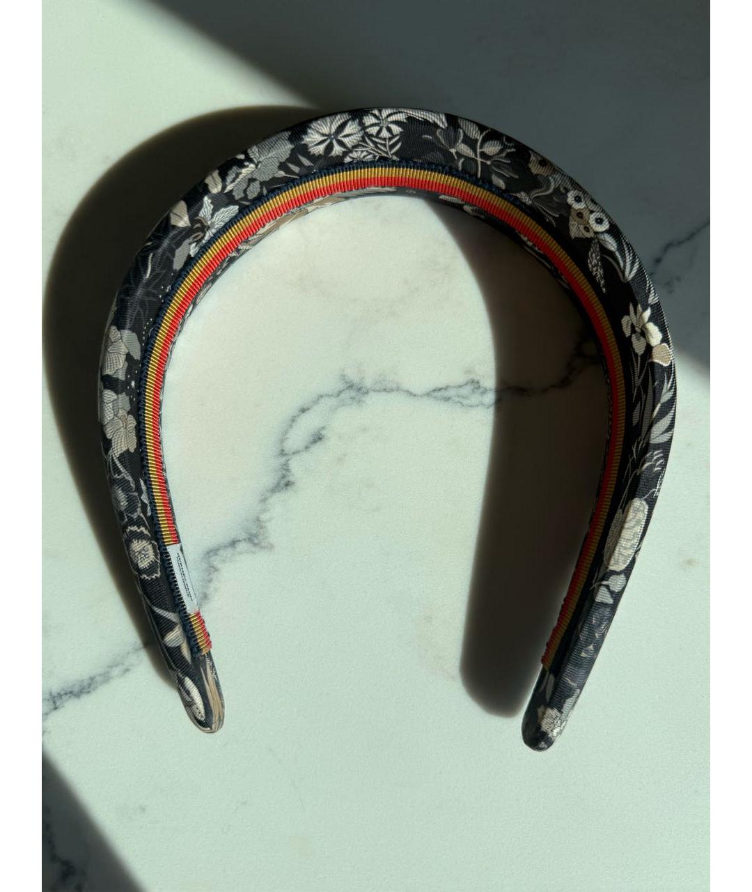 HERMES Темно-синий ободок, фото 2