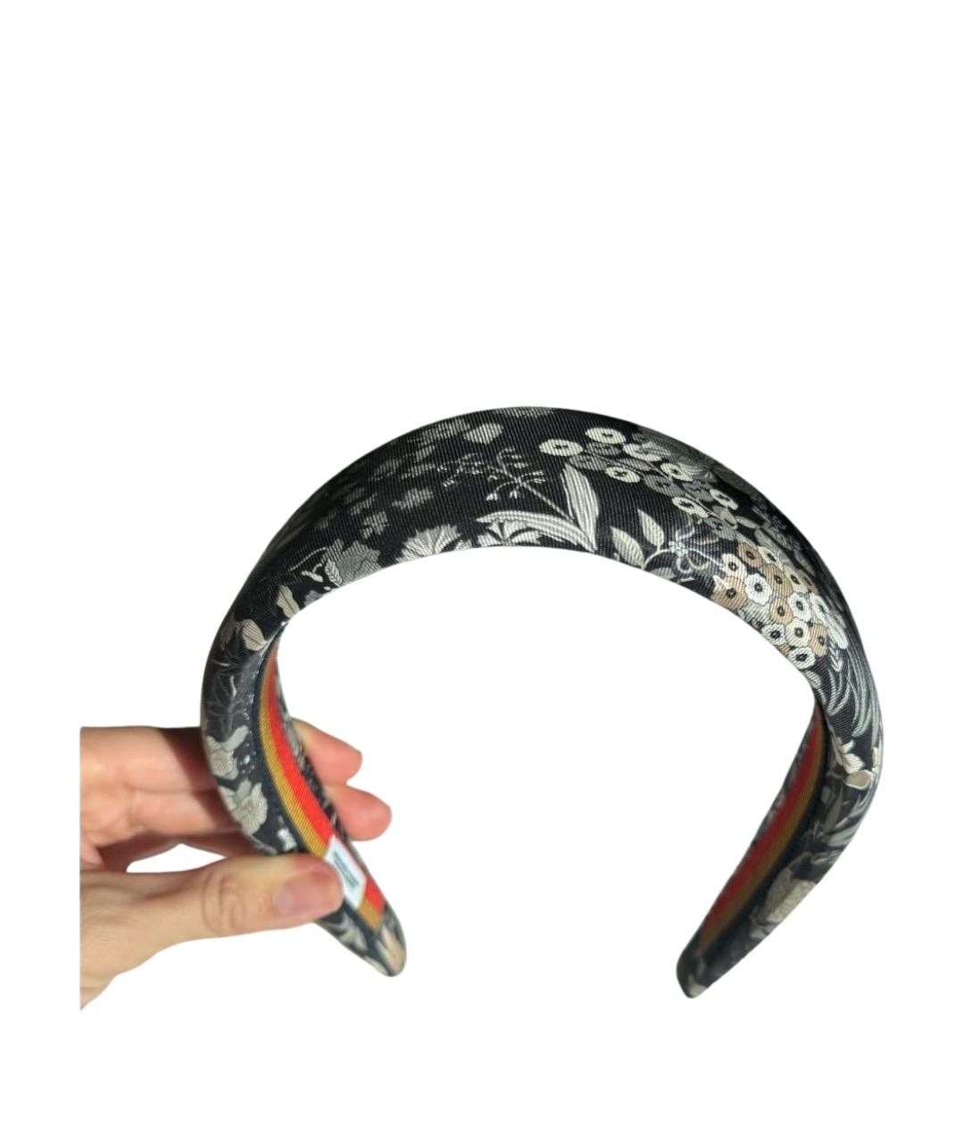 HERMES Темно-синий ободок, фото 10