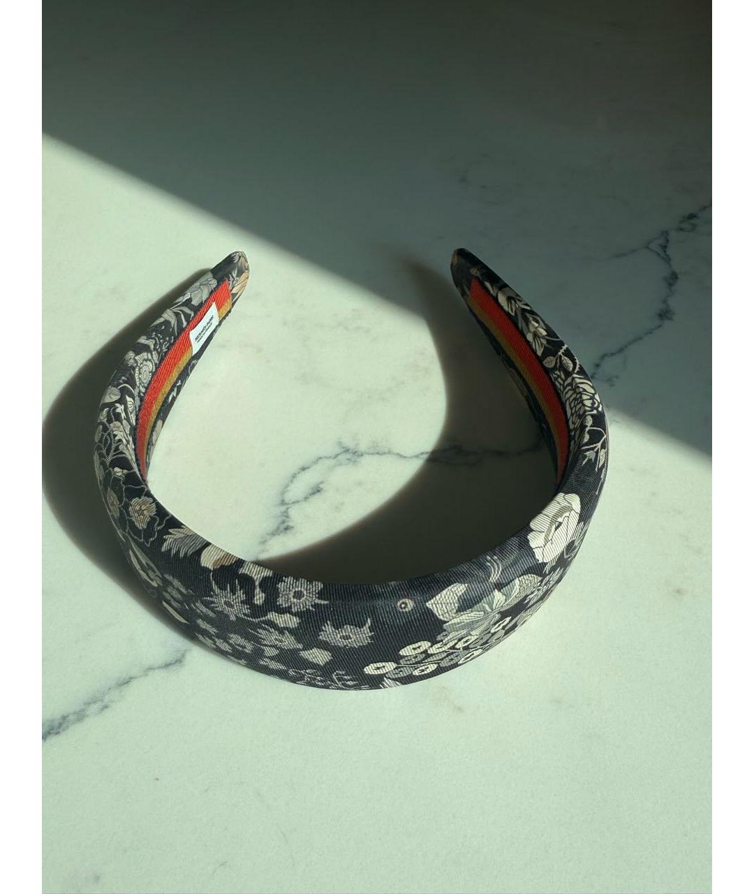 HERMES Темно-синий ободок, фото 8