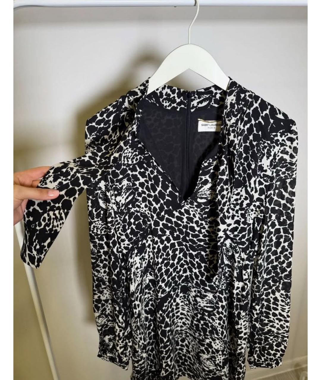 SAINT LAURENT Мульти повседневное платье, фото 4