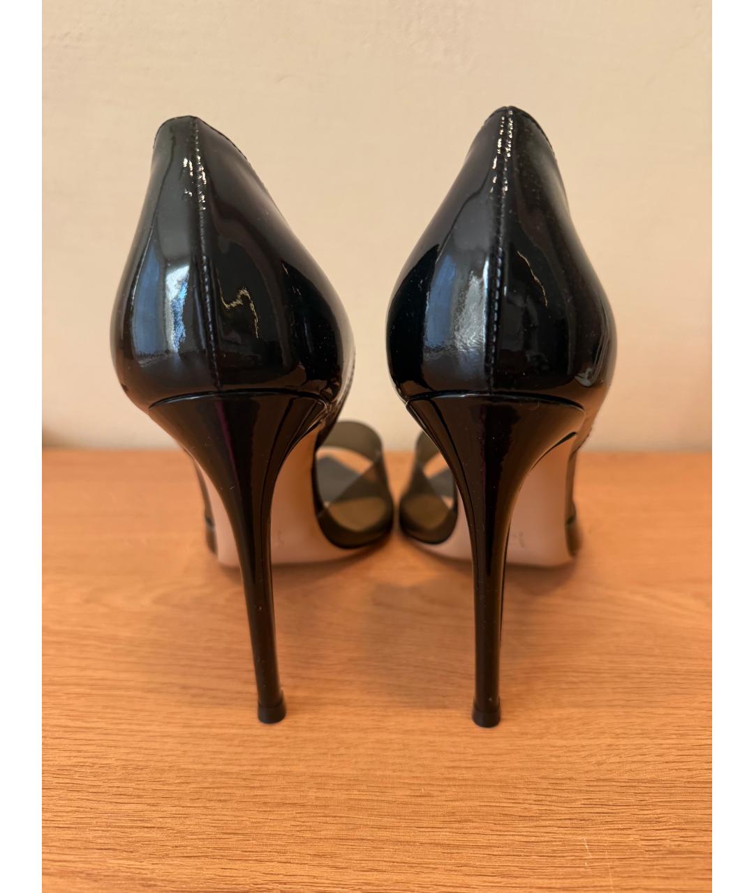 GIANVITO ROSSI Черные туфли из лакированной кожи, фото 4