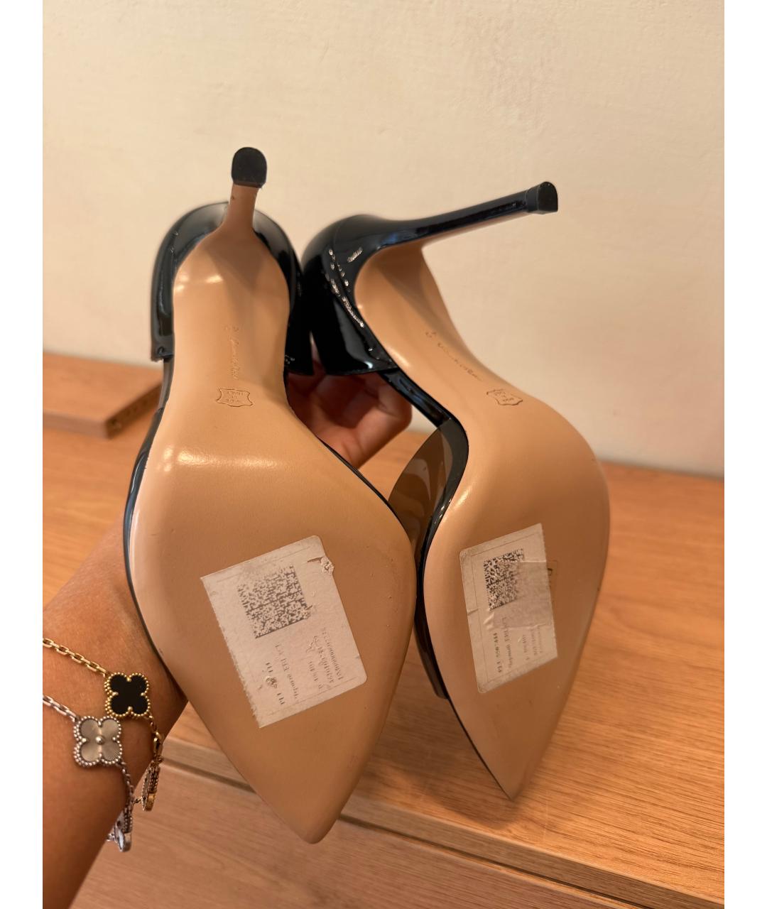 GIANVITO ROSSI Черные туфли из лакированной кожи, фото 3