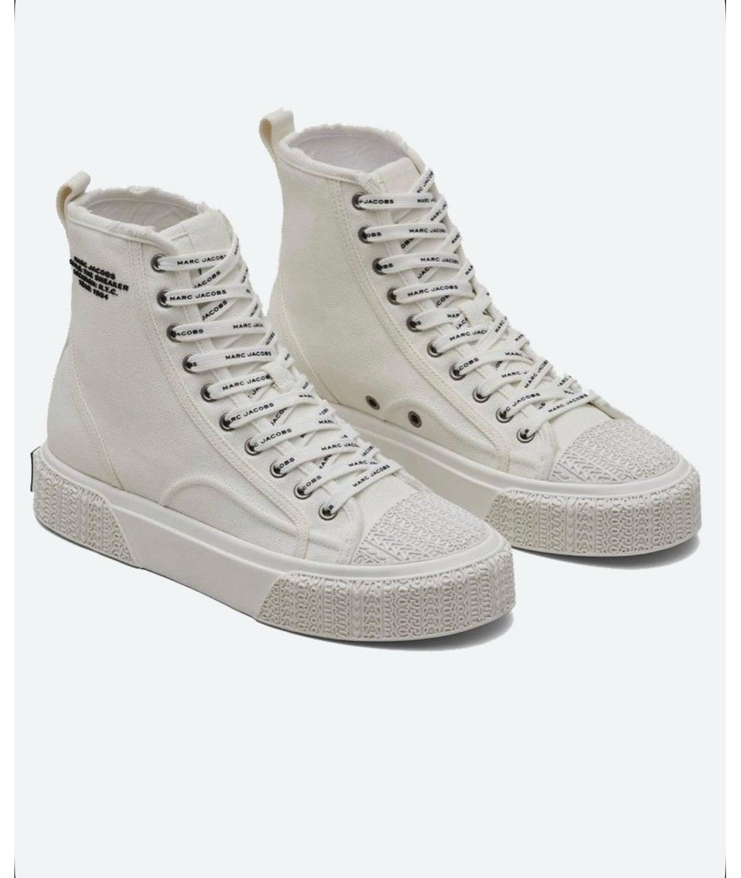MARC JACOBS Белые текстильные кеды, фото 5