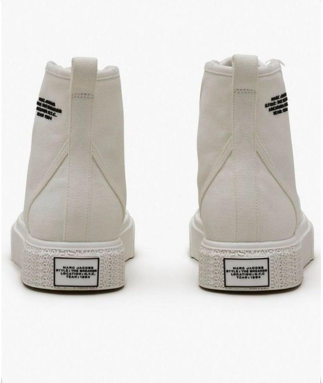 MARC JACOBS Белые текстильные кеды, фото 4