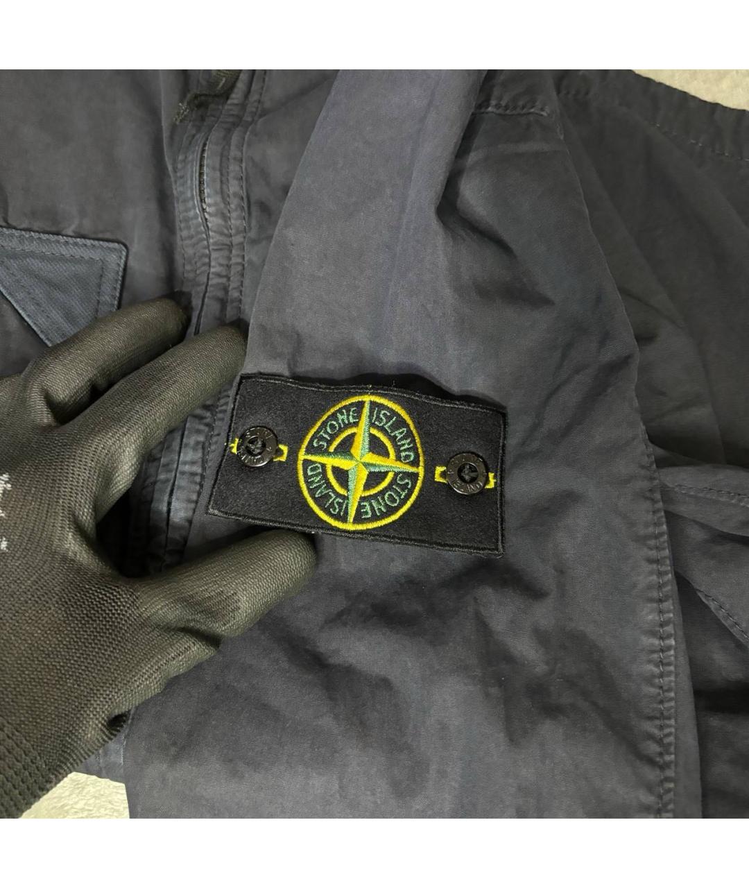 STONE ISLAND Черные хлопковые повседневные брюки, фото 3