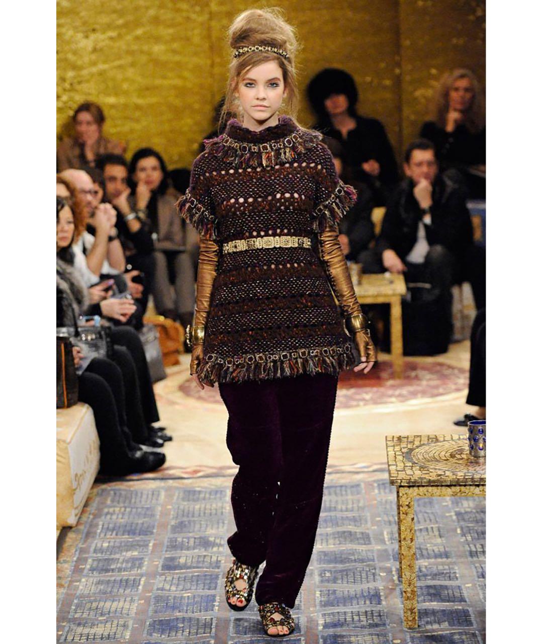 CHANEL Фиолетовое шерстяное коктейльное платье, фото 2